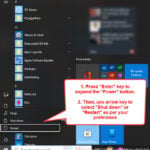 How to Restart or Shutdown Windows 10 With Keyboard