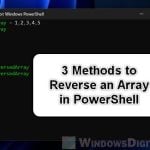 How to Reverse an Array in PowerShell