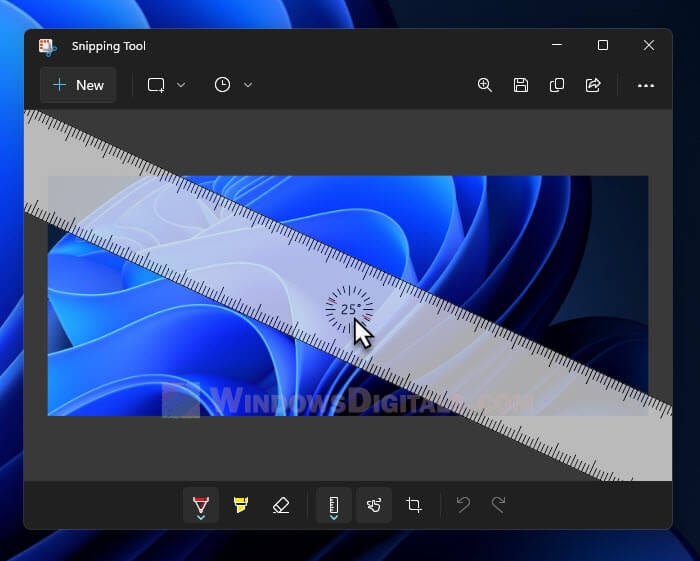 How to Rotate Ruler in Snipping Tool