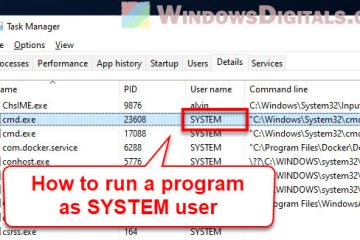 How to Run CMD PowerShell Regedit as SYSTEM in Windows 11