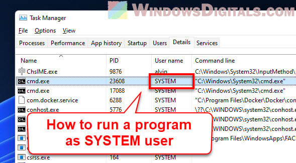 How to Run CMD PowerShell Regedit as SYSTEM in Windows 11