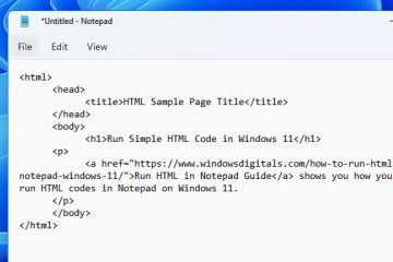 How to Run HTML Code in Notepad Windows 11