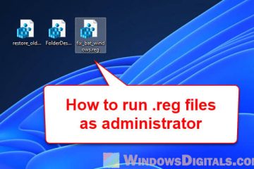 How to Run Reg Files as Administrator in Windows 11