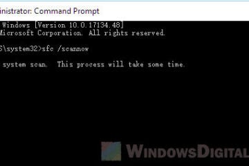 How to Run SFC Scannow Command in Windows 10