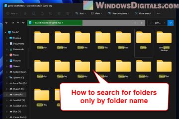 How to Search for Folders Only by Name in Windows 11