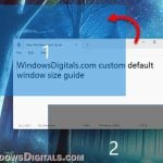 How to Set Default Window Size in Windows 11
