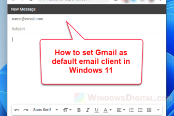 How to Set Gmail as Default Email Client in Windows 11