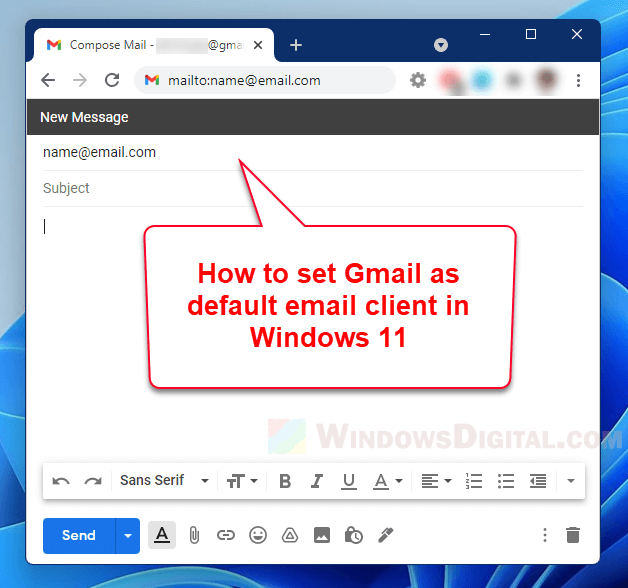 How to Set Gmail as Default Email Client in Windows 11