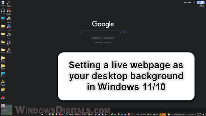 How to Set a Webpage as Desktop Background in Windows 11