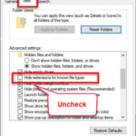 How to Show Hidden File Name Extensions in Windows 10 File Explorer