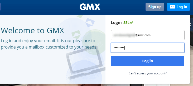 Login gmx de mail Free Email