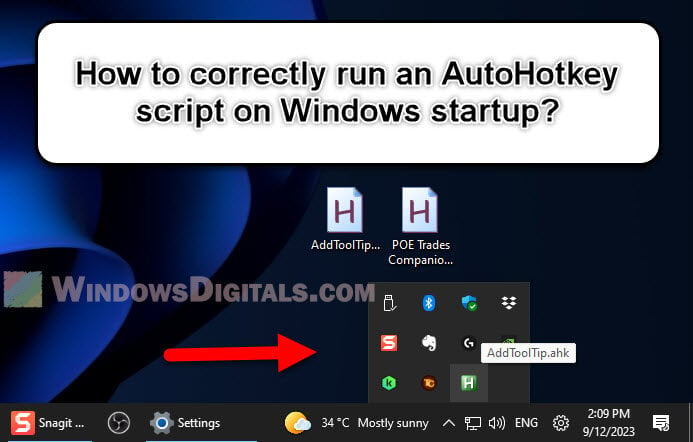How to Start AutoHotkey Script on Windows 11 10 Startup