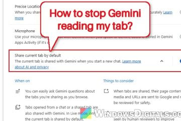 How to Stop Gemini in Chrome from Reading Your Open Tab