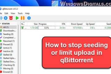 How to Stop Seeding in qBittorrent
