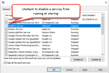 How to Stop Services From Running at Startup on Windows 10