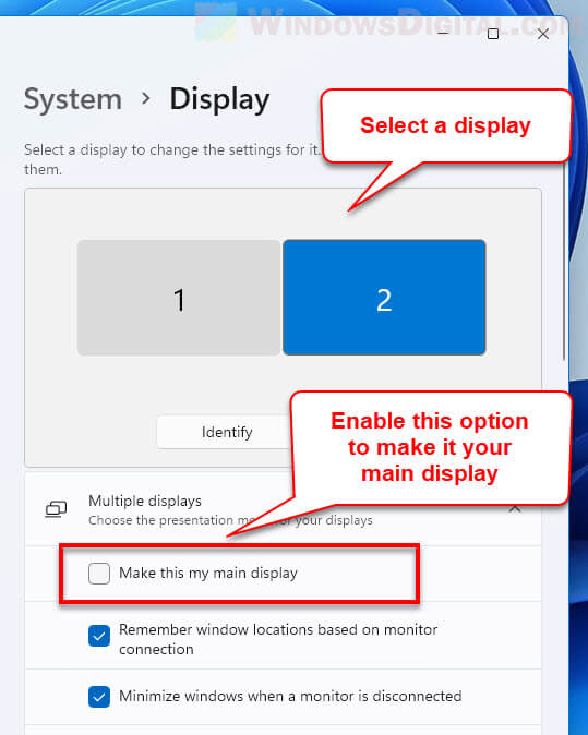 How to Switch Between Monitors on Windows 11