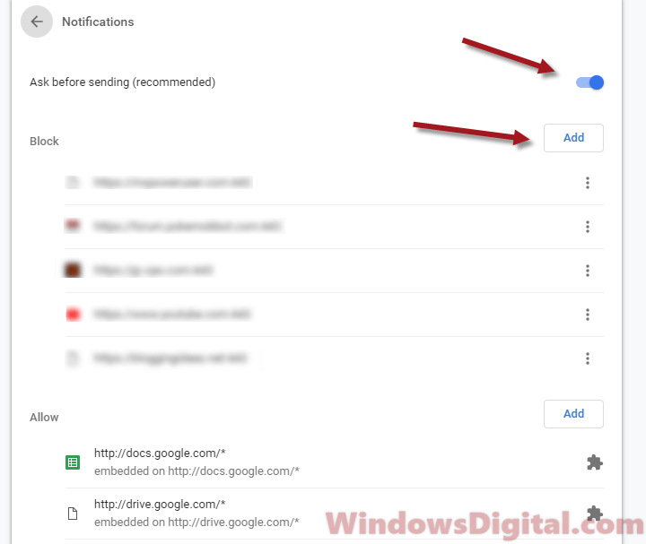 Turn Off Chrome Notifications for all sites