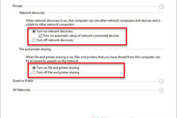 How to Turn On Network Discovery and File Sharing in Windows 10