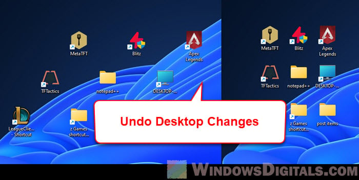 How to Undo Desktop Icon Changes in Windows 11