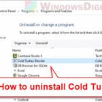 How to Uninstall Cold Turkey During a Block
