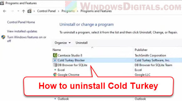 How to Uninstall Cold Turkey During a Block