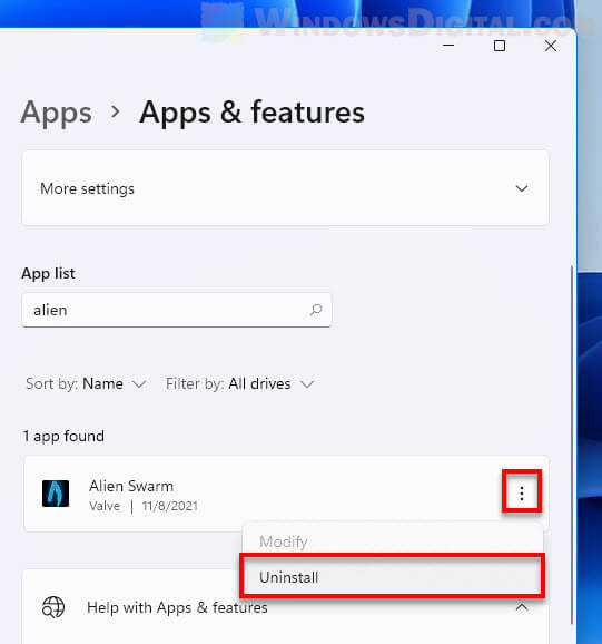 How to Uninstall Games on Windows 11