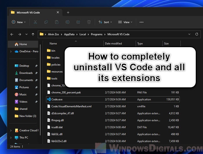 How to Uninstall VS Code and All Extensions Completely