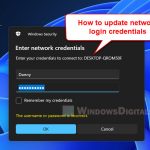 How to Update Network Drive Login Credentials Windows 11