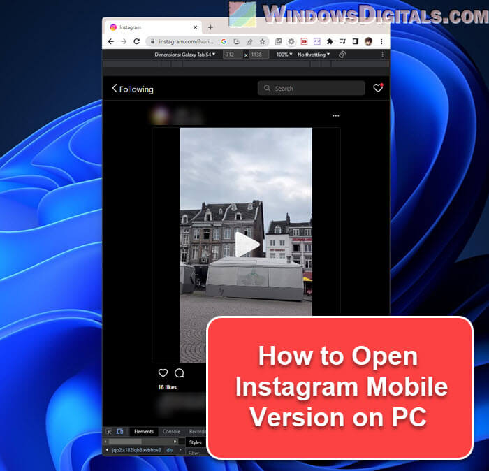 How to Use Instagram Mobile Version on Desktop PC