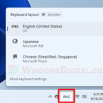 How to add keyboard language to taskbar in Windows 11