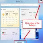 How to add widgets in Windows 11