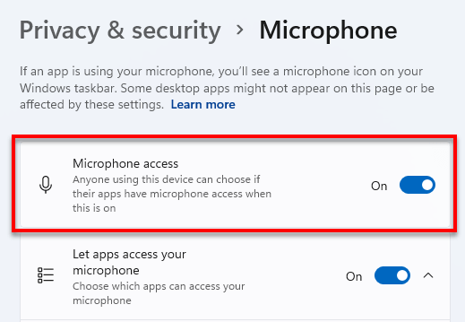 How to allow Microphone access on Facebook Messenger Windows 11