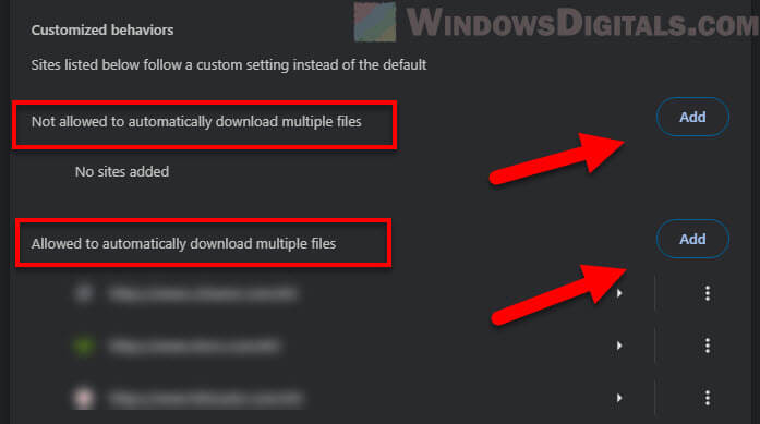 How to allow multiple file downloads from a specific website in Chrome