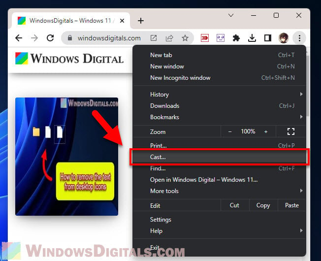 How to cast Windows desktop screen to Chromecast TV