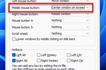 How to center window on screen in Windows 11