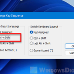 How to change Alt+Shift to Ctrl+Shift in Windows 11