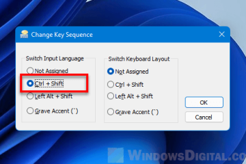 How to change Alt+Shift to Ctrl+Shift in Windows 11