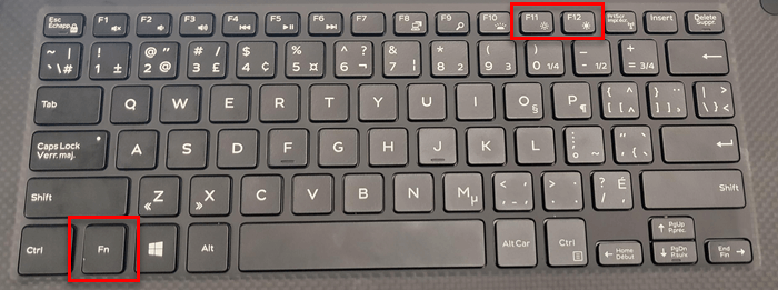 How to change brightness Windows 10 laptop tablet FN keys