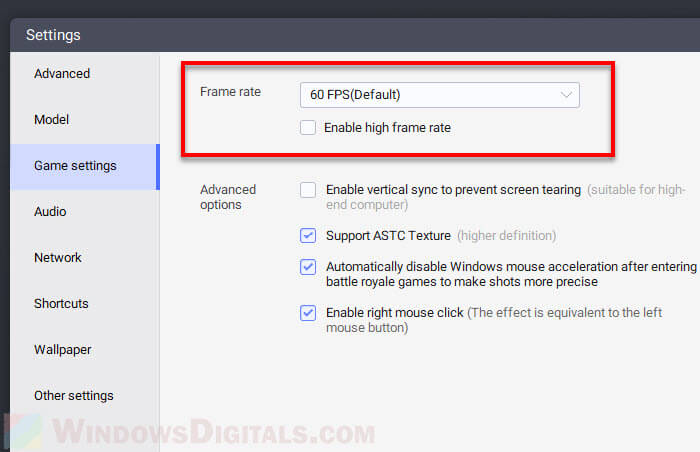 How to change frame rate in LDPlayer