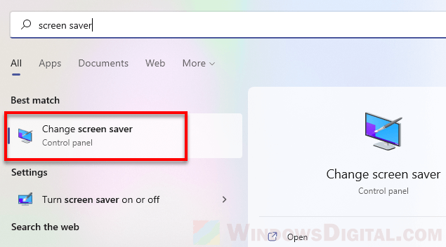 How To Turn Onoff Or Change Screen Saver In Windows 11