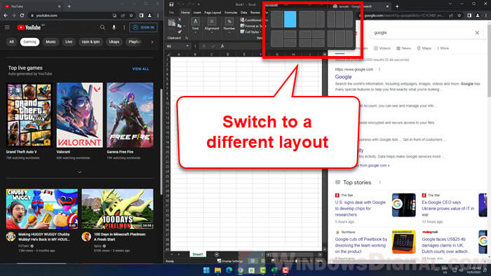 How to change snap layout Windows 11