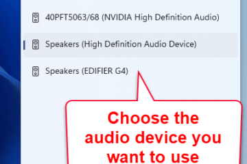 How to change sound output device on Windows 11