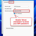 How to check WiFi password in Windows 11