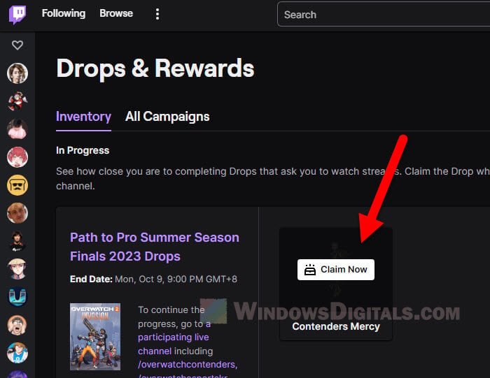 How to claim your Twitch drops