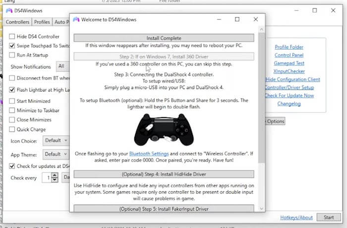 How to connect PS5 DualSense controller using DS4Windows