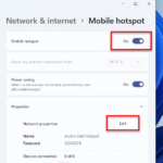 How to create hotspot in Windows 11
