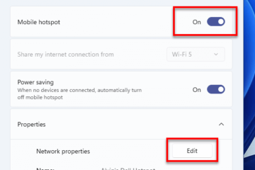 How to create hotspot in Windows 11