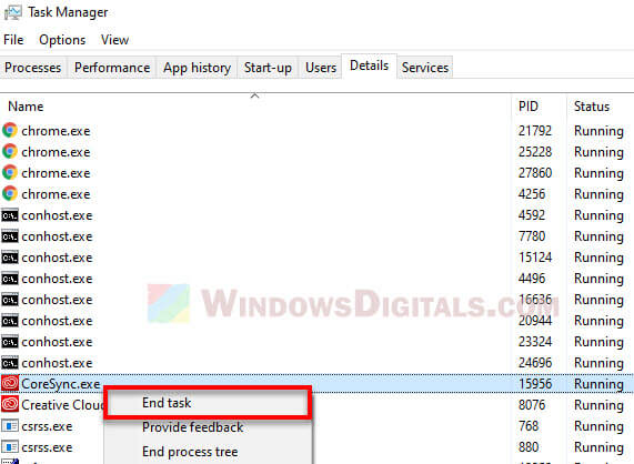 How to disable CoreSync.exe