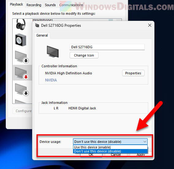 How to disable monitor speakers permanently