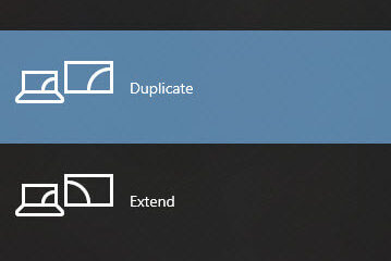 How to duplicate screen on Windows 10 shortcut keys